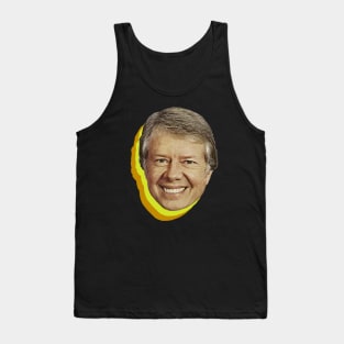 Jimmy Carter Head Vintage Retro 1970s Tank Top